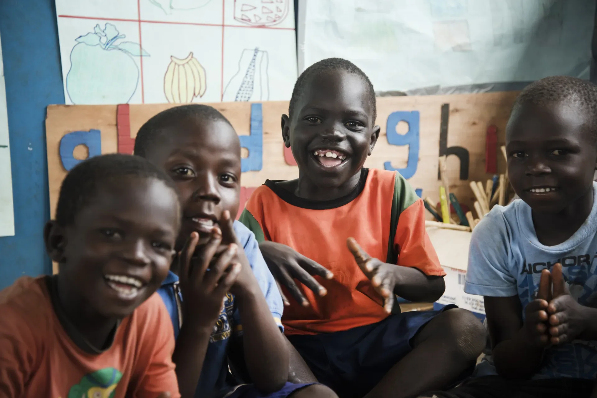 Group of smiling children